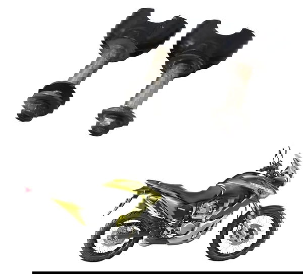 Par Riser Guidão Inferior Honda Xl 700v Transalp 11-14 Origi Preto