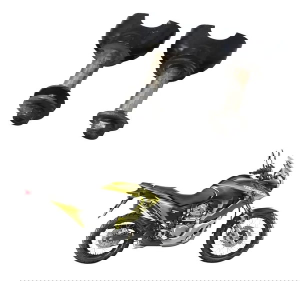 Par Riser Guidão Inferior Honda Xl 700v Transalp 11-14 Origi Preto