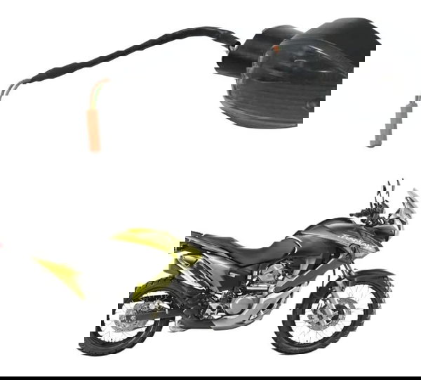 Pisca Dianteiro Esquerdo Honda Xl 700v Transalp 11-14 Origin Esquerdo Cinza-escuro