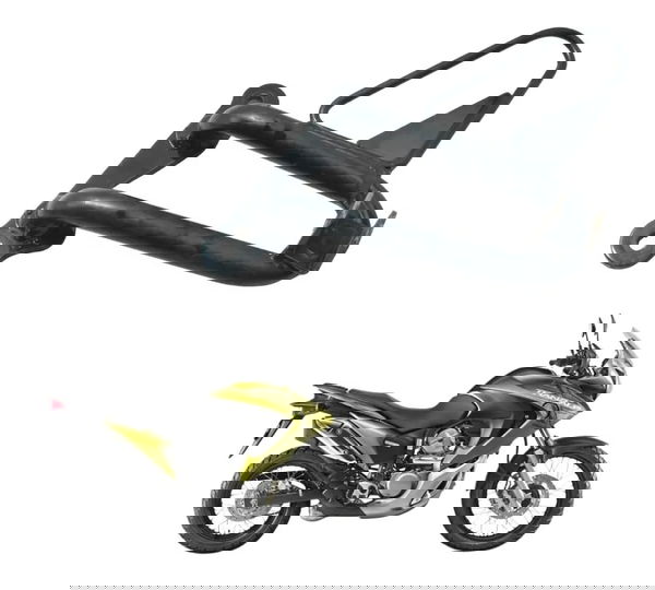 Suporte Pedaleira Traseira Esq Honda Xl 700v Transalp 11-14 Preto