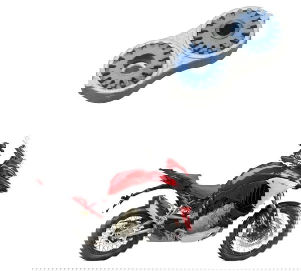 Coxim Suporte Pedaleira Diant Ducati Multistrada V4 21-25 Cinza