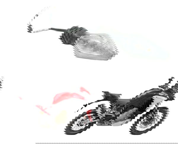 Pisca Traseiro C/ Detalhes Ducati Multistrada V4 21-25 Origi Preto