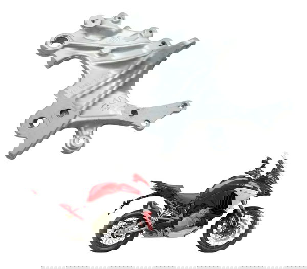 Suporte Pedaleira Diant Esq Ducati Multistrada V4 21-25 Orig Prateado