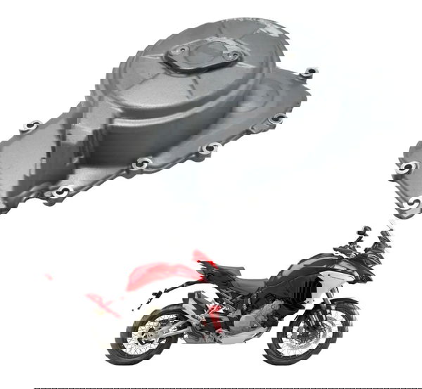 Tampa Motor Esq Estator C/ Detal Ducati Multistrada V4 21-25 Prateado