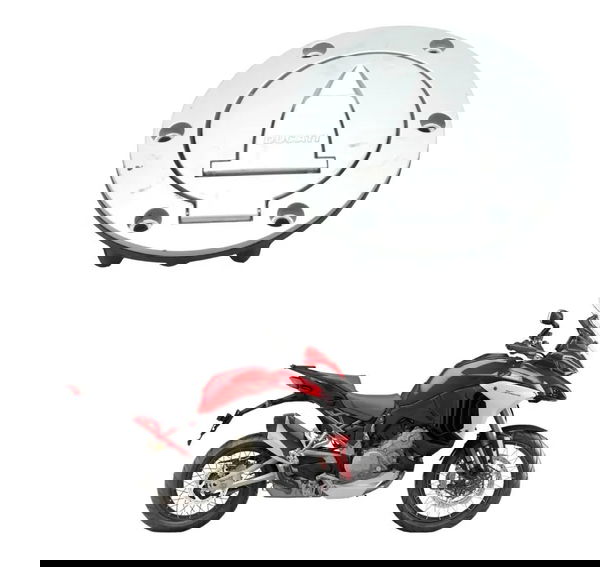Tampa Tanque S/ Chave Ducati Multistrada V4 21-25 Original Prateado
