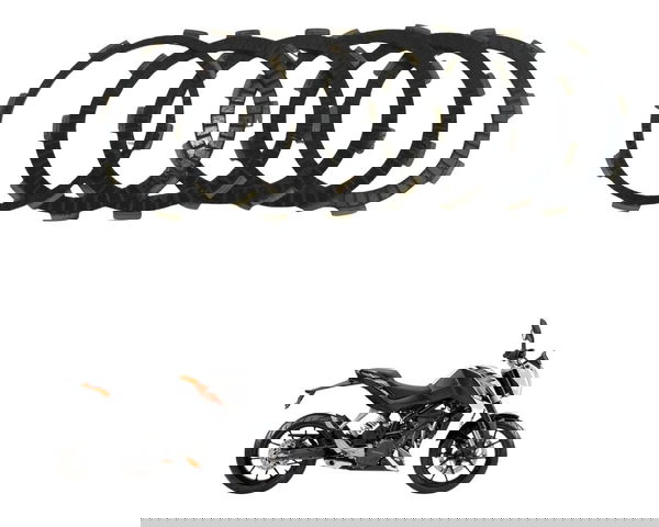 Jogo Disco Embreagem Ktm Duke 200 12-17 Original