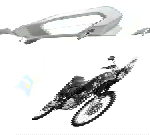 Alça Traseira Esq C/detal Yamaha Xtz 250 Tenere 16-19 Origi Prateado