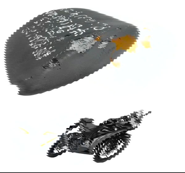 Banco Traseiro C/ Avaria Kawasaki Ninja 250r 09-12 Original Preto