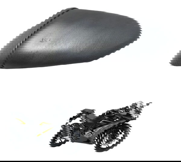 Banco Traseiro Kawasaki Ninja 250r 09-12 Original Preto
