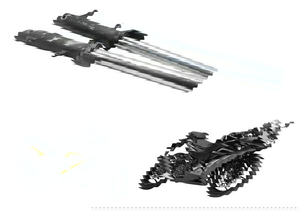 Bengala Par Completa C/avaria Kawasaki Ninja 250r 09-12 Orig