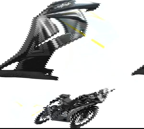 Carenagem Lateral Esq C/ Avaria Kawasaki Ninja 250r 09-12