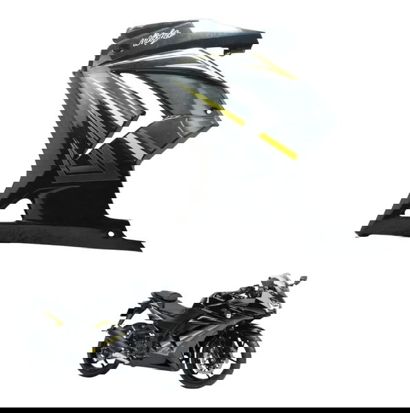 Carenagem Lateral Esq C/ Avaria Kawasaki Ninja 250r 09-12