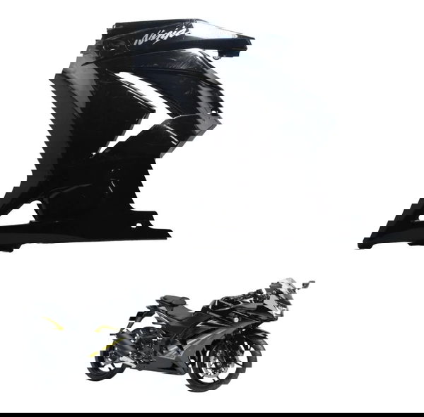 Carenagem Lateral Esq C/ Avaria  Kawasaki Ninja 250r 09-12