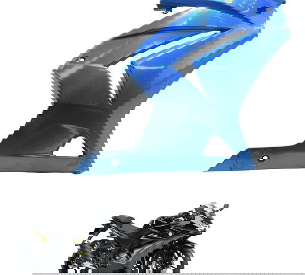 Carenagem Lateral Direita C/avaria Kawasaki Ninja 250r 09-12 Azul