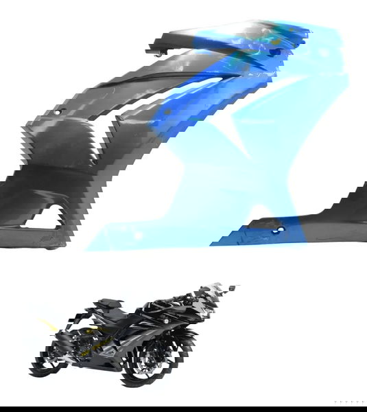 Carenagem Lateral Direita C/avaria Kawasaki Ninja 250r 09-12 Azul