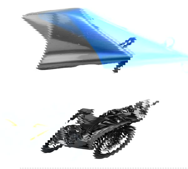 Carenagem Rabeta Dir C/avaria Kawasaki Ninja 250r 09-12 Orig Azul