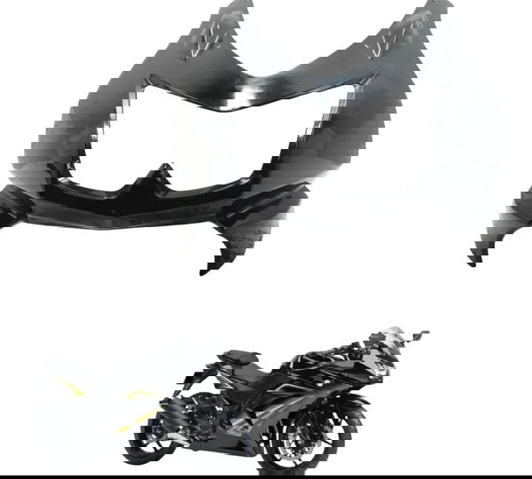 Carenagem Frontal Farol C/ Detal Kawasaki Ninja 250r 09-12 Preto