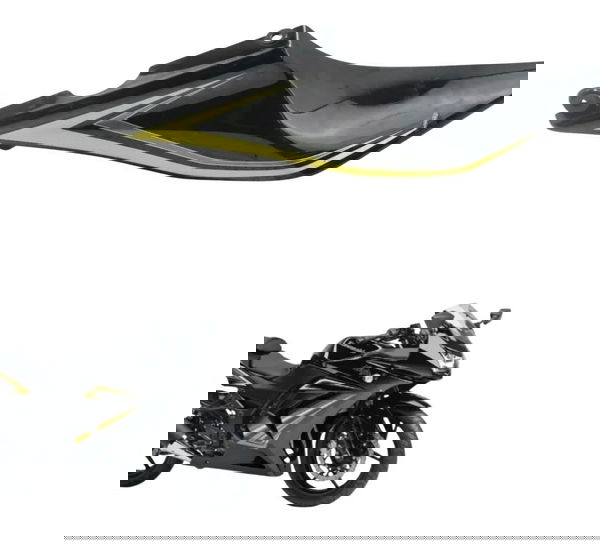 Carenagem Rabeta Direita Kawasaki Ninja 250r 09-12 Original Preto