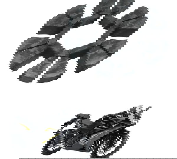 Coxim Cubo Coroa Kawasaki Ninja 250r 09-12 Original