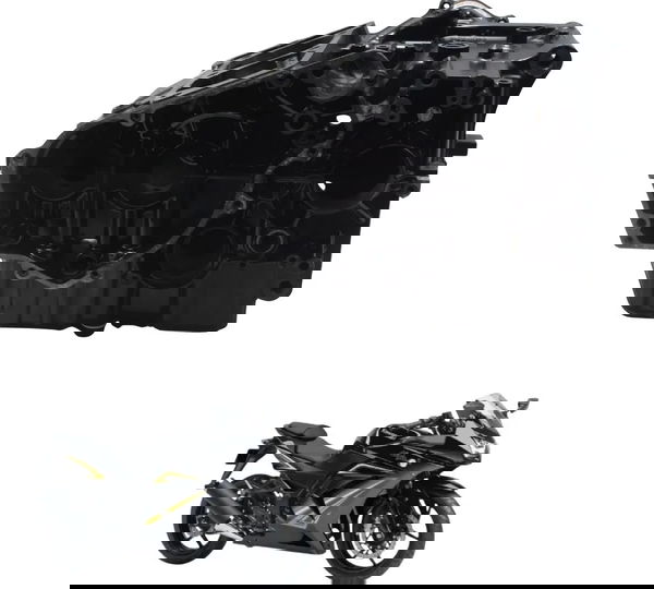 Carcaça Bloco Motor Nfe Baixa Kawasaki Ninja 250r 09-12 Orig