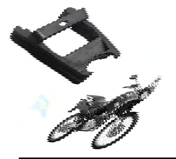 Guia Deslizante Corrente C/avari Yamaha Xtz 250 Tenere 16-19 Preto