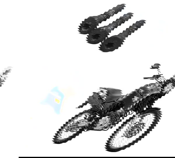 Jogo Parafuso Disco Freio Tras Yamaha Xtz 250 Tenere 16-19