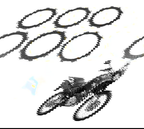 Jogo Disco Embreagem Paralelo Yamaha Xtz 250 Tenere 16-19