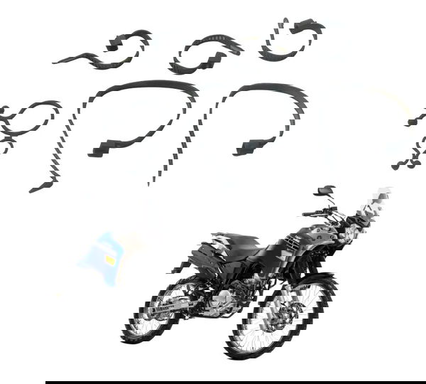 Kit Abraçadeira Diversas Yamaha Xtz 250 Tenere 16-19 Origina