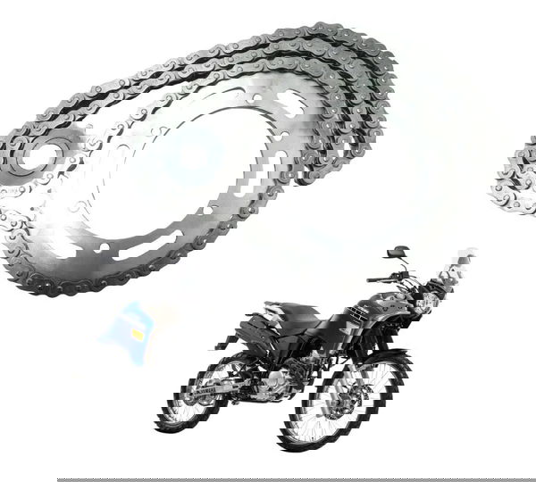 Kit Relação Paralelo Yamaha Xtz 250 Tenere 16-19 Prateado