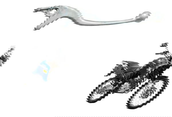 Manete Freio C/detalhes Yamaha Xtz 250 Tenere 16-19 Original Cinza