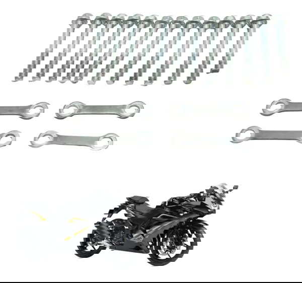 Kit Parafusos Mancal Kawasaki Ninja 250r 09-12 Original