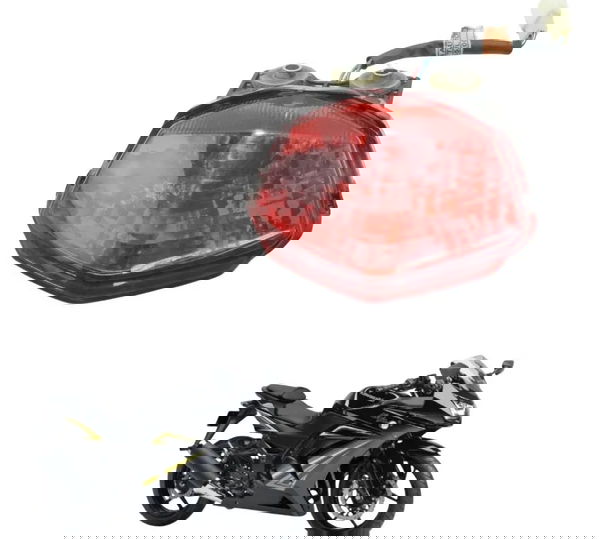 Lanterna Traseira Kawasaki Ninja 250r 09-12 Original Ambos Lados