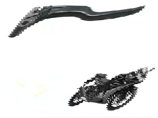 Manete Embreagem C/avaria Kawasaki Ninja 250r 09-12 Original Preto