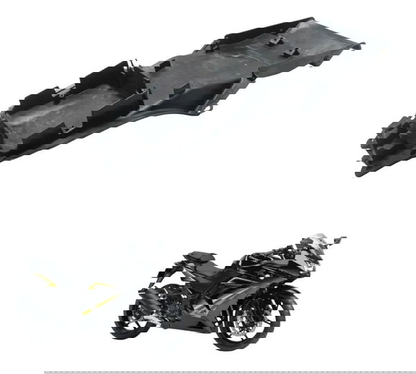 Paralama Interno B Traseiro Kawasaki Ninja 250r 09-12 Origin Preto