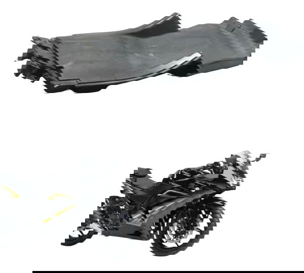 Paralama Interno B Traseiro Kawasaki Ninja 250r 09-12 Origin Preto