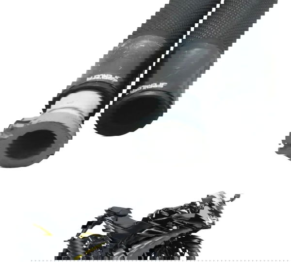 Par Manopla Esportiva C/ Detalhes Kawasaki Ninja 250r 09-12 Preto