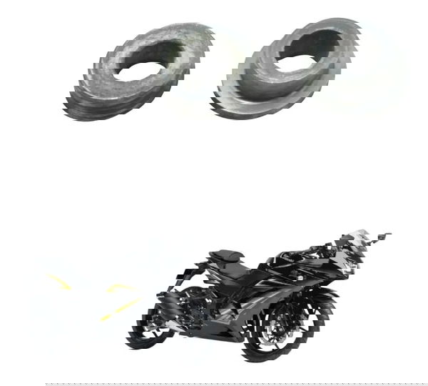 Par Bucha Eixo Roda Tras Kawasaki Ninja 250r 09-12 Original