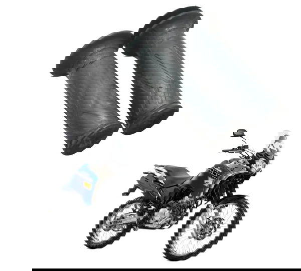 Par Manopla C/detalhes Yamaha Xtz 250 Tenere 16-19 Original Preto