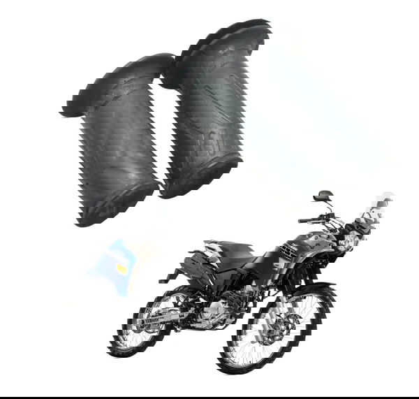 Par Manopla C/detalhes Yamaha Xtz 250 Tenere 16-19 Original Preto