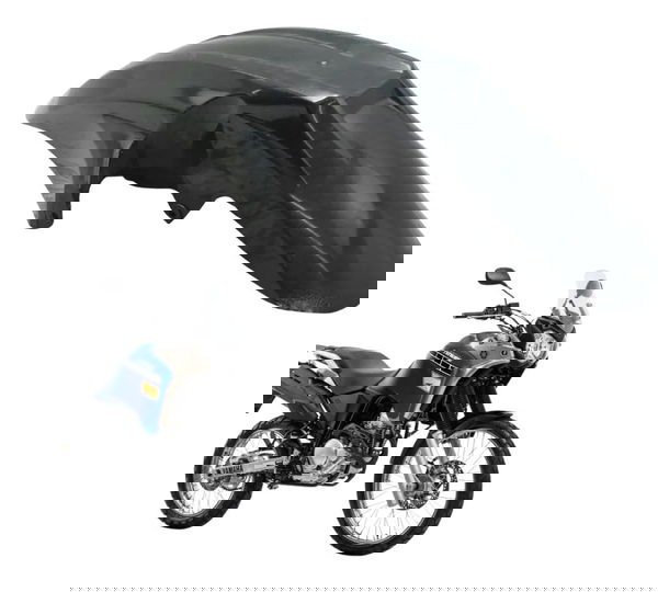 Paralama Dianteiro C/detalhes Yamaha Xtz 250 Tenere 16-19 Preto