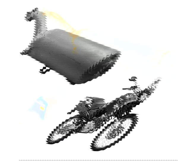 Ponteira Escape C/avaria Yamaha Xtz 250 Tenere 16-19 Origina