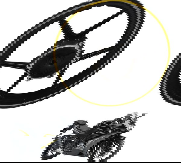 Roda Dianteira Kawasaki Ninja 250r 09-12 Original Preto