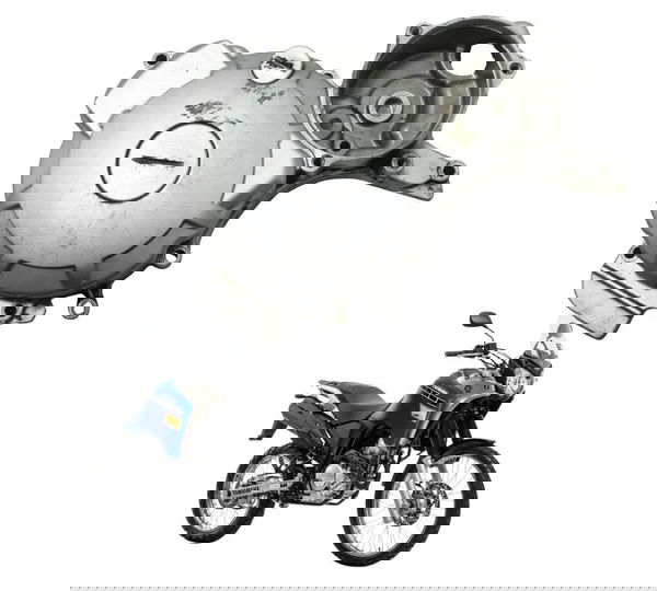 Tampa Motor Estator C/detalhes Yamaha Xtz 250 Tenere 16-19 Prateado