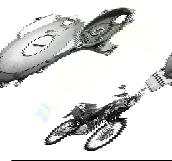 Tampa Motor Estator C/detalhes Yamaha Xtz 250 Tenere 16-19 Prateado