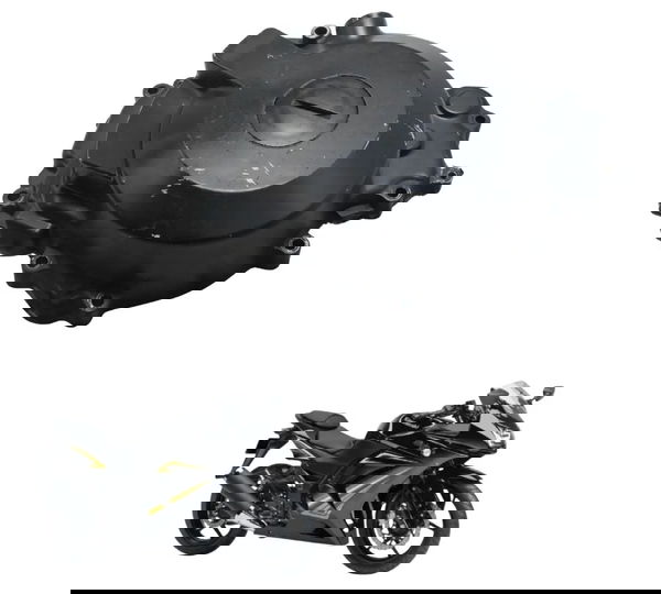 Tampa Motor Esq Estator Kawasaki Ninja 250r 09-12 Original Preto