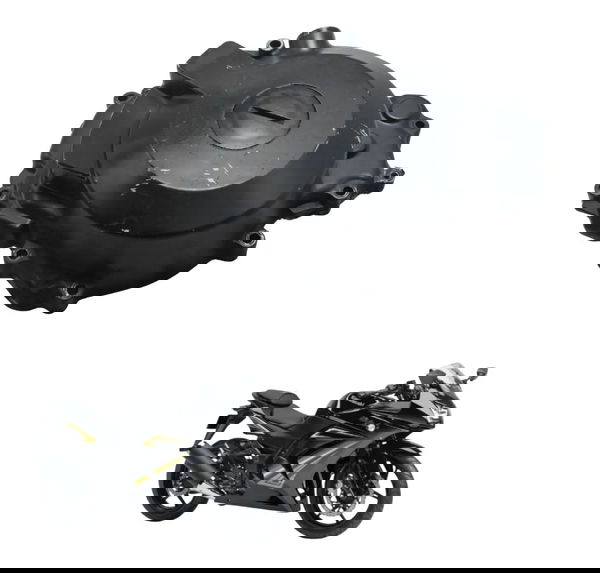 Tampa Motor Esq Estator Kawasaki Ninja 250r 09-12 Original Preto