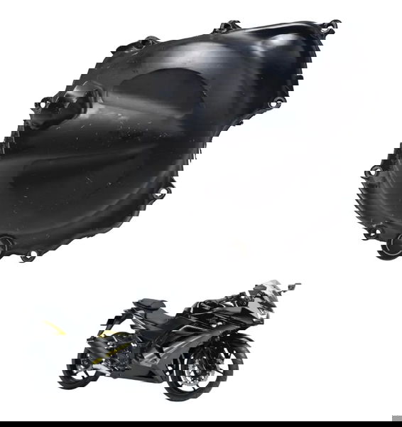 Tampa Motor Dir Embreagem Kawasaki Ninja 250r 09-12 Original Preto