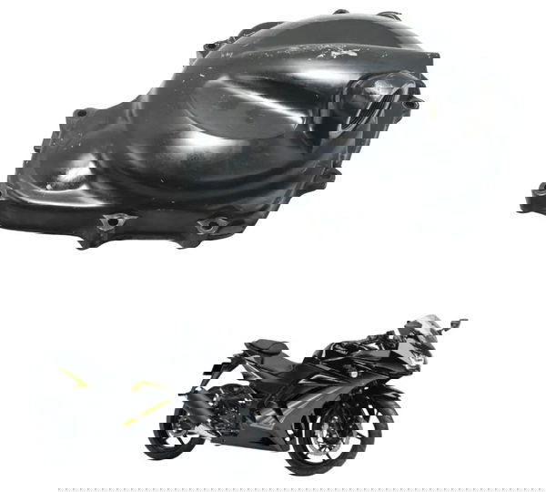 Tampa Motor Dir Embreagem C/ Detal Kawasaki Ninja 250r 09-12