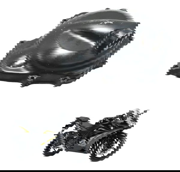 Tampa Motor Dir Embreagem C/ Detal Kawasaki Ninja 250r 09-12