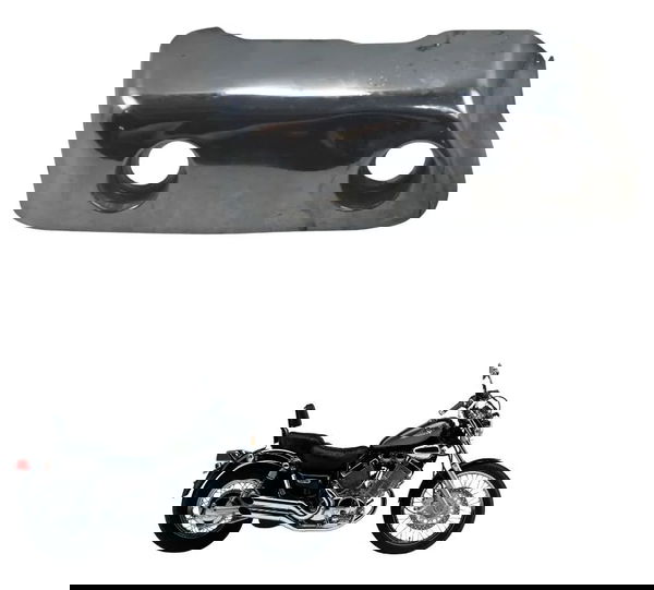 Acabamento Cabeçote C/avaria Yamaha Virago Xv 535 94-02 Orig Cinza-escuro